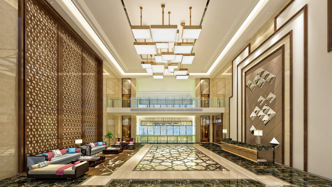 Lobby de un hotel de lujo