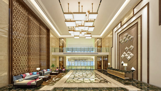 Lobby de un hotel de lujo