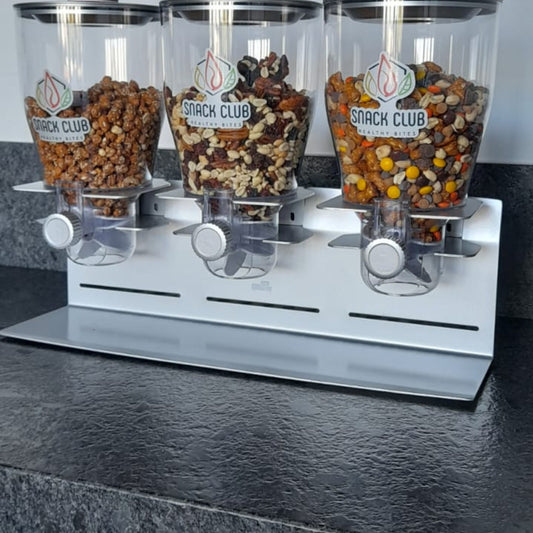 Estación con snacks a granel para oficinas