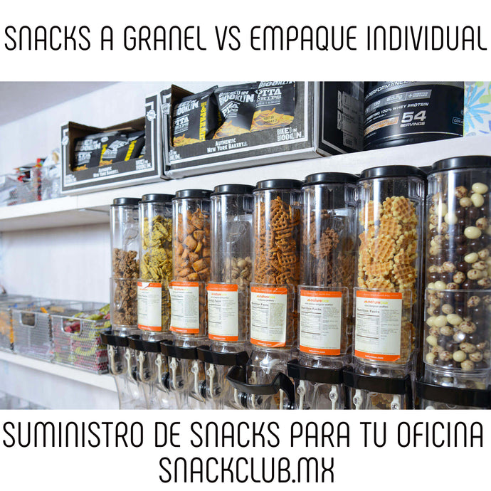 ¿SNACKS A GRANEL O EN EMPAQUE INDIVIDUAL PARA MI OFICINA?