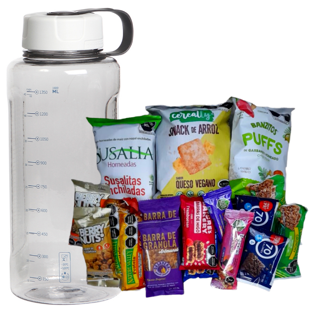SIGSA Caja de Regalo de Hidratación y Snacks Saludables - Mantén a tus Empleados Energizados Todo el Día