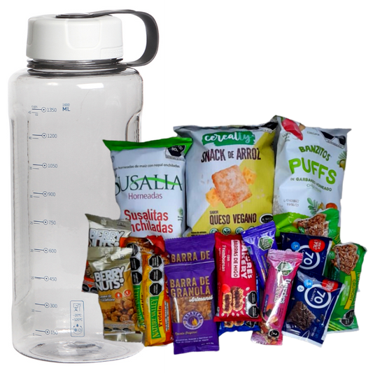 Caja de Regalo de Hidratación y Snacks Saludables - Mantén a tus Empleados Energizados Todo el Día