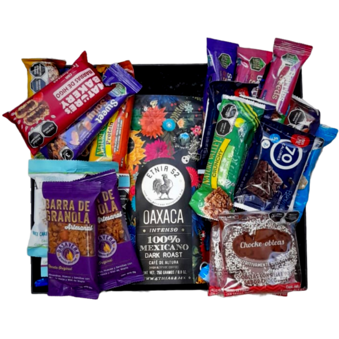 Caja de Regalo con Snacks y Café Gourmet Mexicano