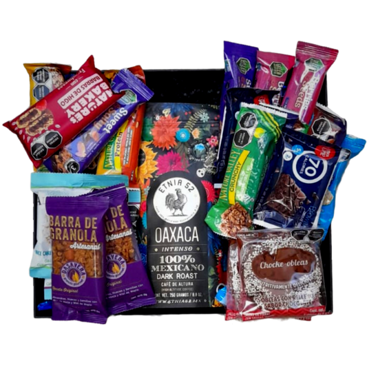 Caja de Regalo con Snacks y Café Gourmet Mexicano