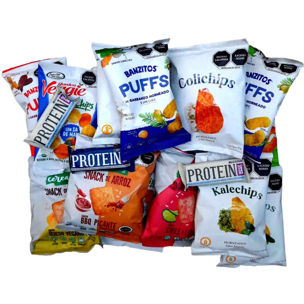 Caja de Regalo con Snacks Veganos: Delicias Saludables para el Snackeo